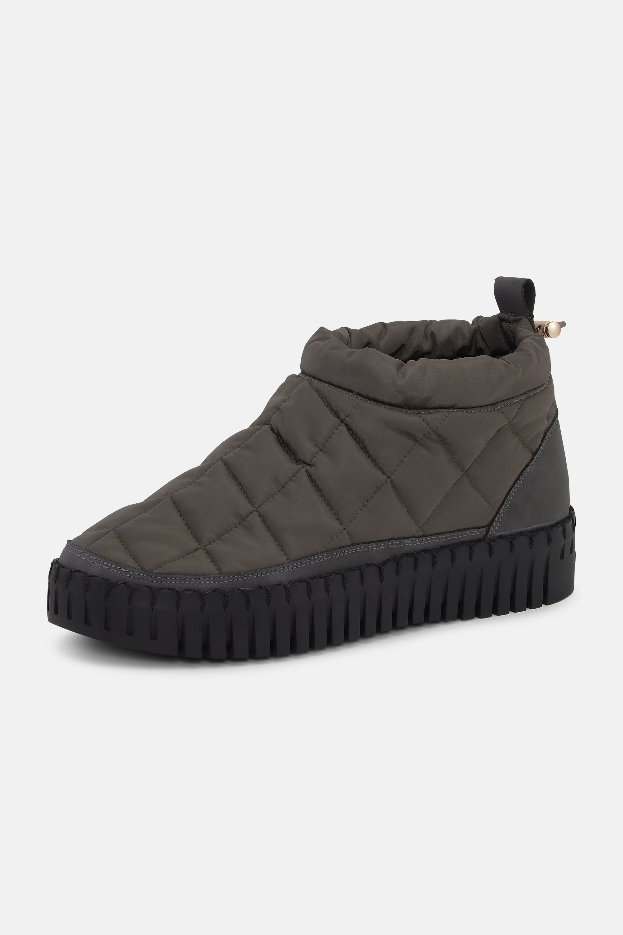 Tulip Low Padded Boot - Grey Black